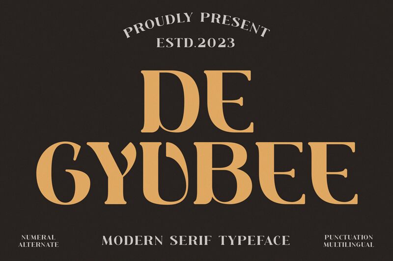 DE GYUBEE 字体