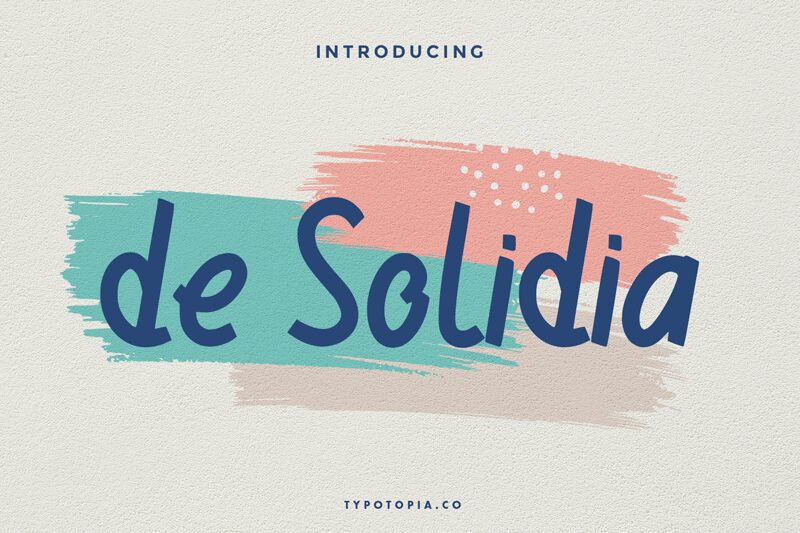 de Solidia Schriftart