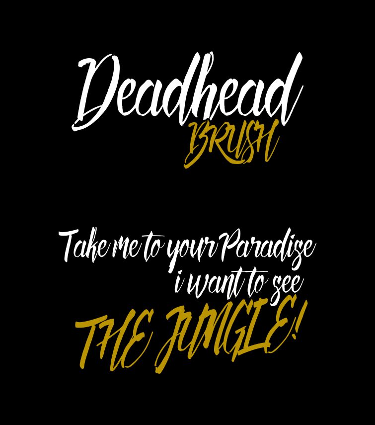 Deadhead Brush Schriftart