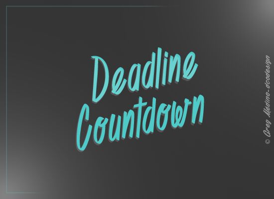 Deadline Countdown Czcionka