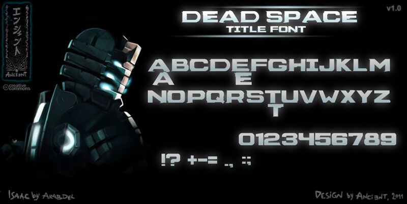 DeadSpaceBoxArt Schriftart