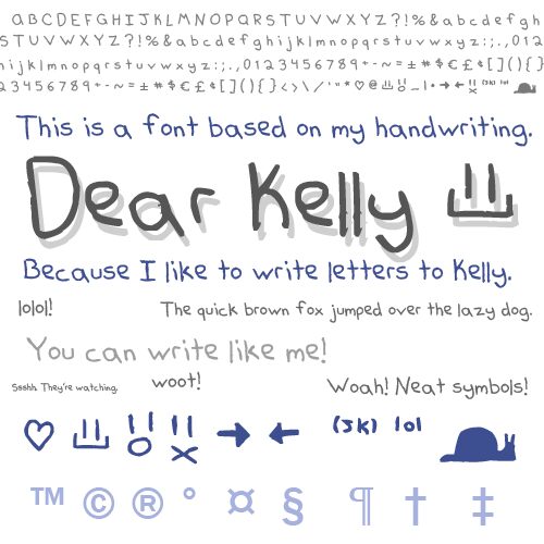 Dear Kelly Druh písma