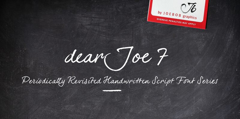 dearJoe 7 الخط