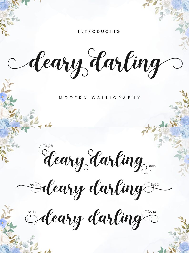 Deary Darling Druh písma