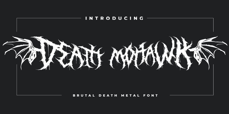 Death Mohawk Schriftart