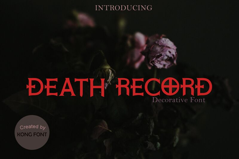 Death Record Schriftart