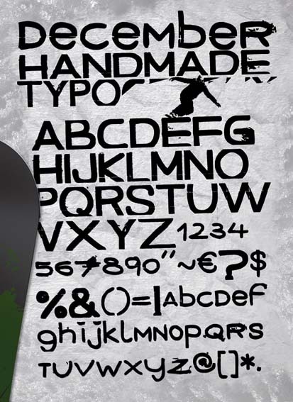 December handmade Fonte