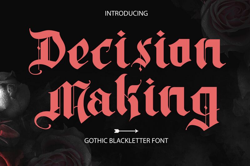 Decision Making Schriftart