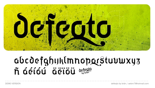 defeqto Schriftart