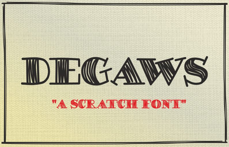 DEGAWS Czcionka