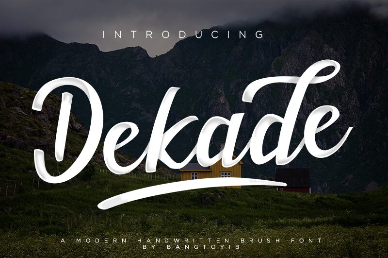 Dekade Schriftart