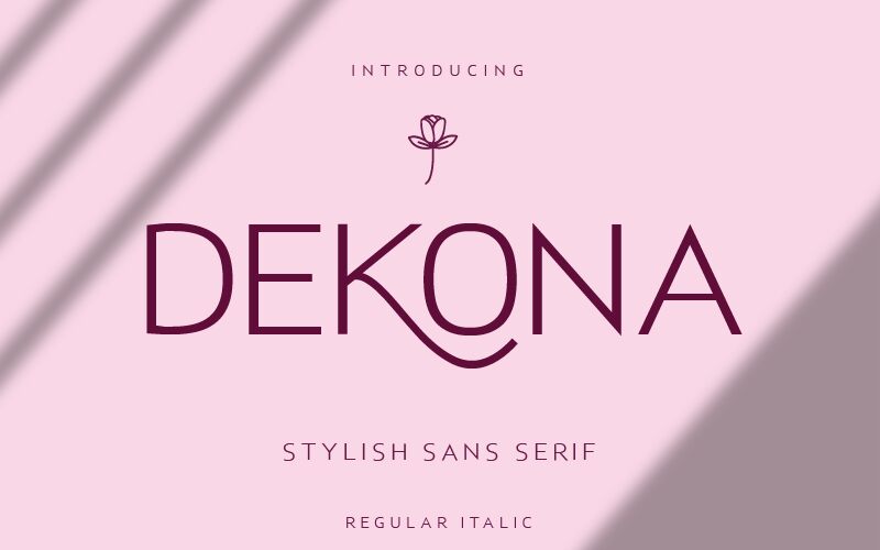 Dekona Schriftart