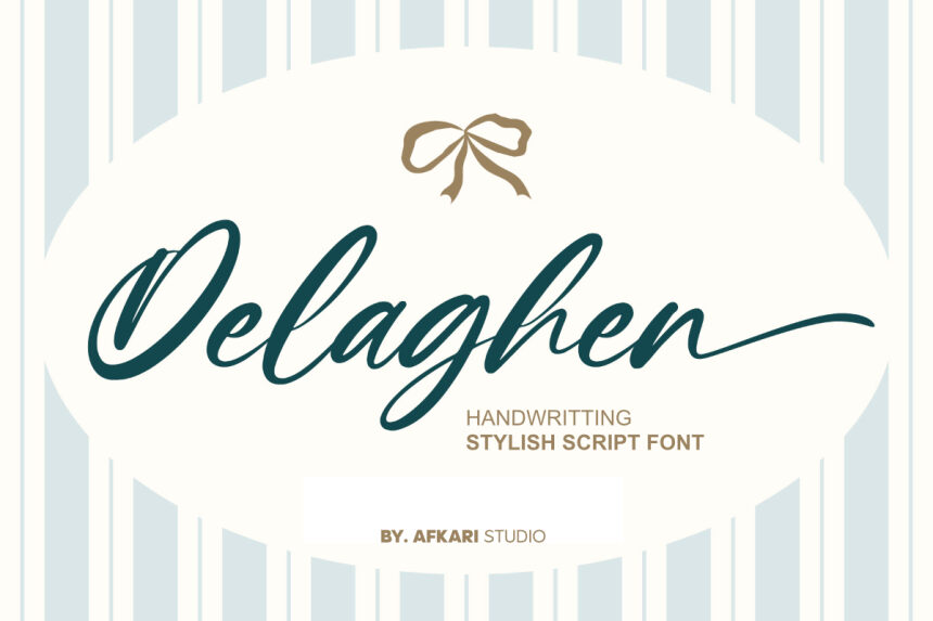 Delaghen Regular — Apresentação da fonte