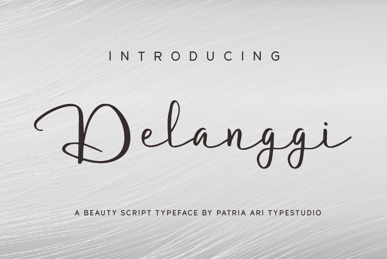 Delanggi Script Czcionka
