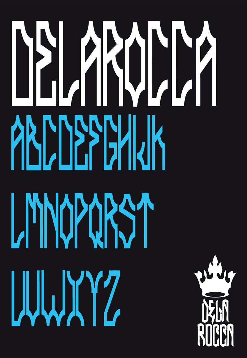 DELAROCCA Czcionka