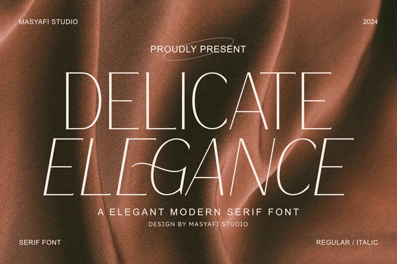 Delicate Elegance Regular — Font presentation