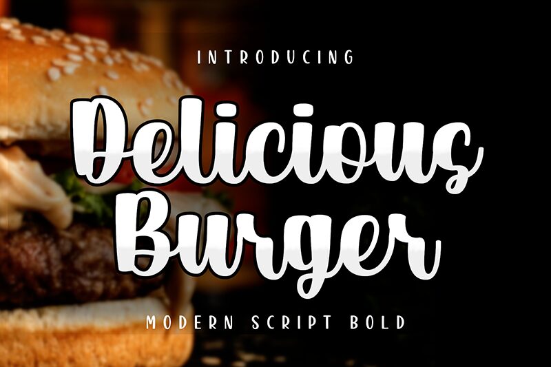 Delicious Burger Schriftart