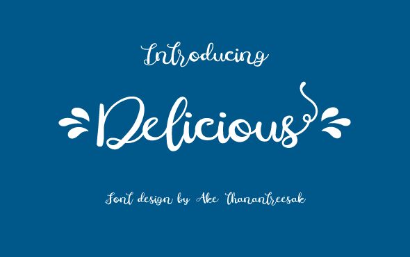 Delicious Schriftart