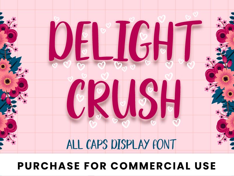 Delight Crush Display Carattere