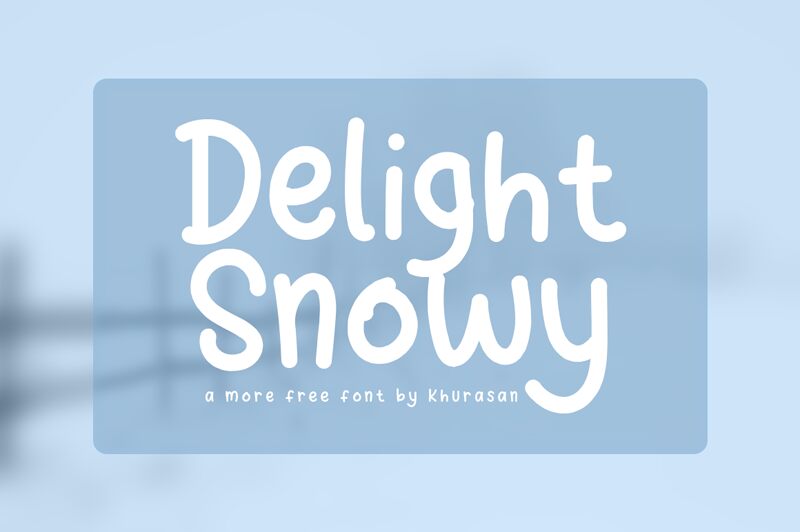 Delight Snowy Druh písma