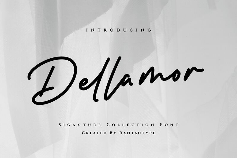 Dellamor — Prezentace písma