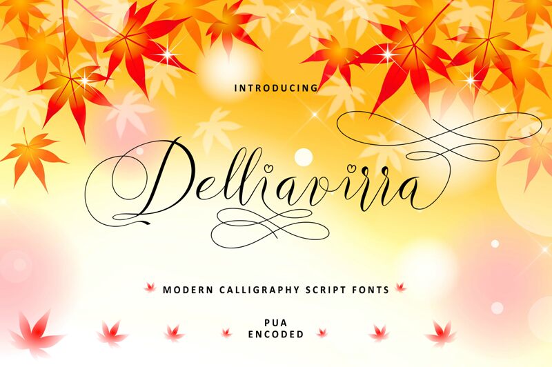 Delliavirra Schriftart