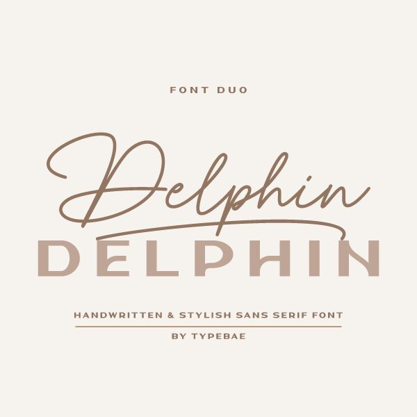 Delphin Sans Schriftart