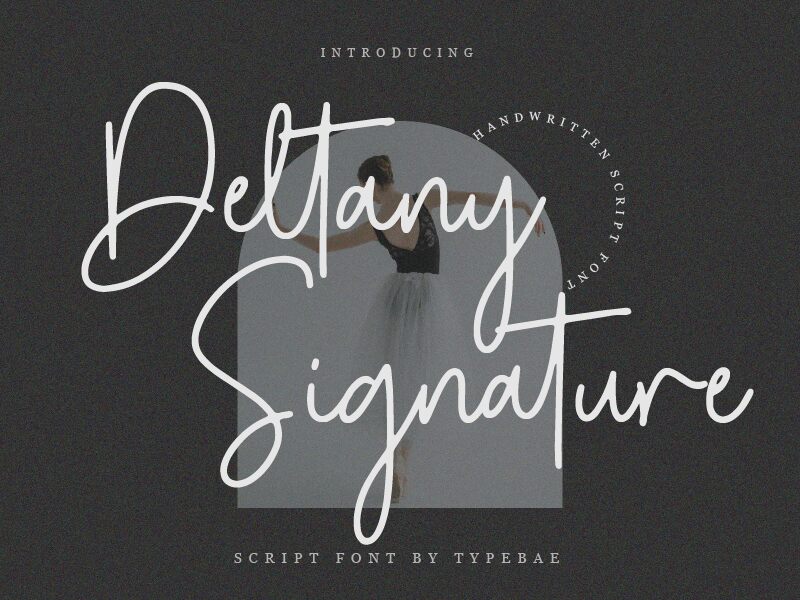 Deltany Signature Schriftart