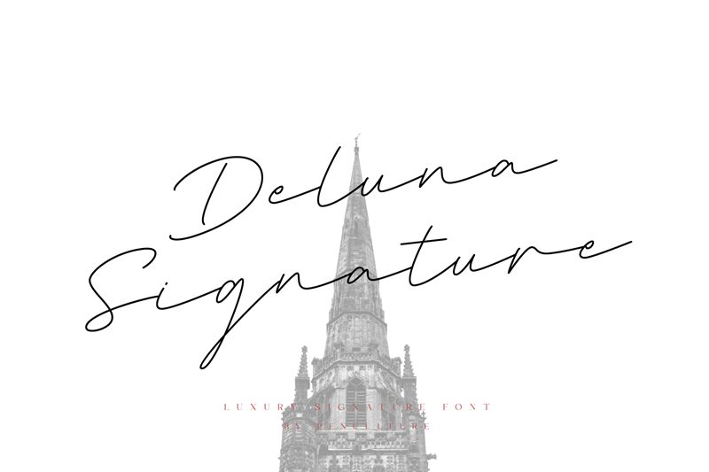 Deluna Signature Schriftart
