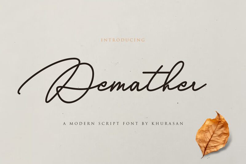 Demather Schriftart