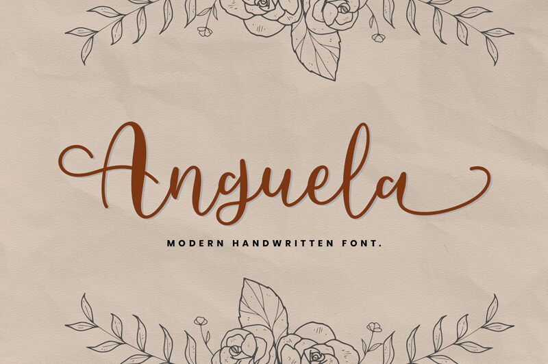 Anguela Script Czcionka