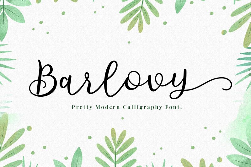 Barlovy Script Czcionka