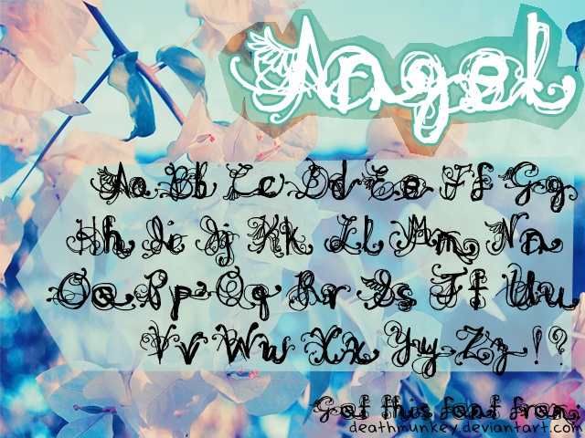 Denne Angel Schriftart