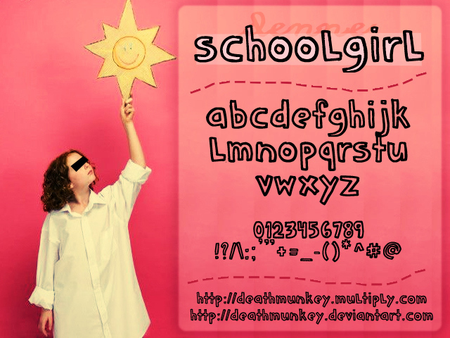 DENNE | schooLgirL Schriftart