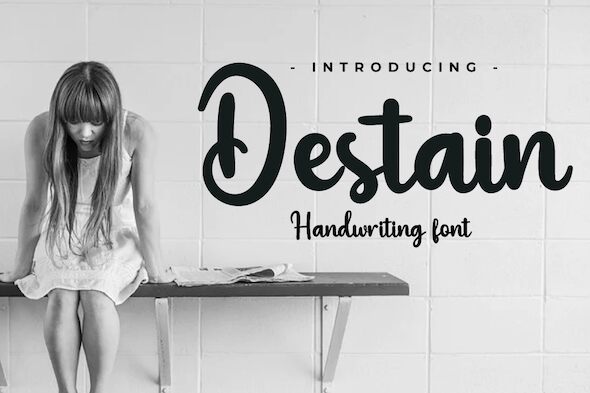Destain Schriftart