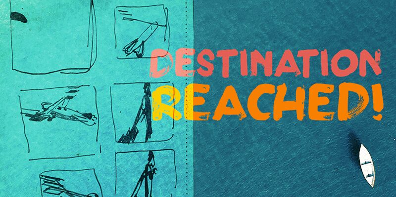 Destination Reached الخط 