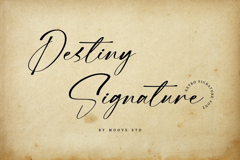 Destiny Signature Czcionka