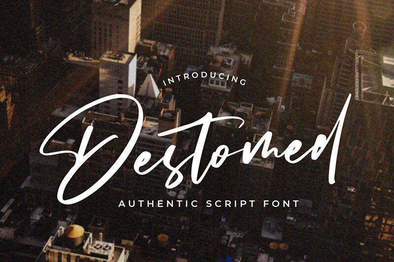 Destomed Schriftart