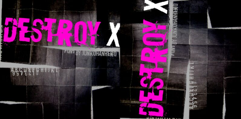 Destroy X Czcionka
