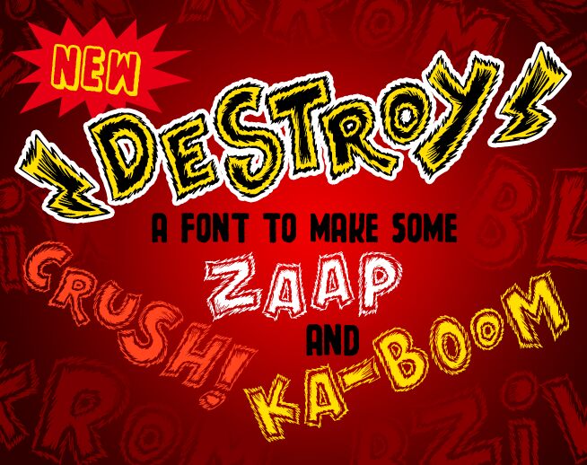 Destroy Czcionka