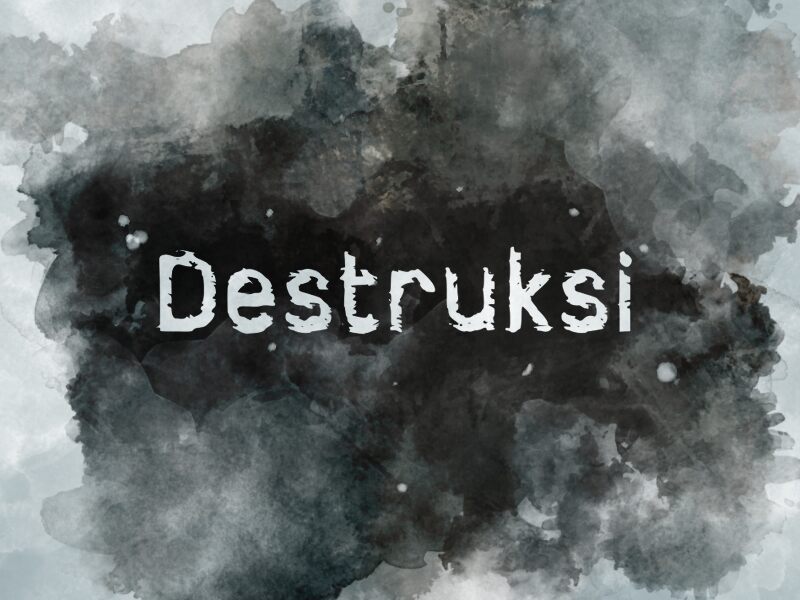 d Destruksi Schriftart