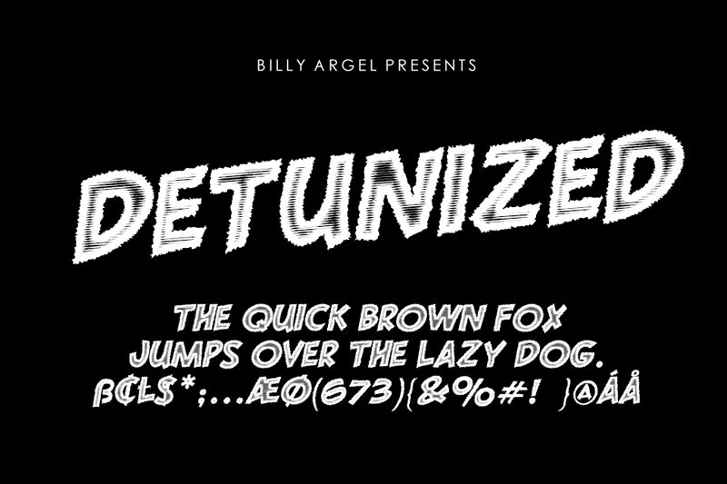 DETUNIZED Schriftart