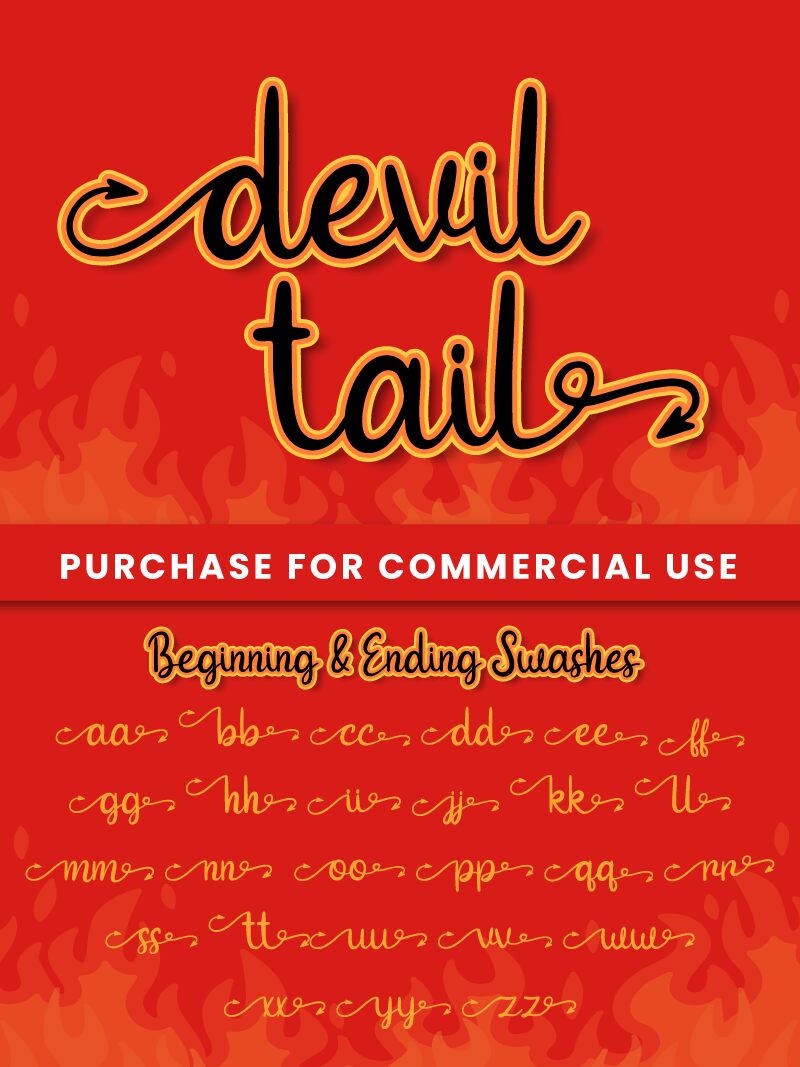 Devil Tail Personal Use Font