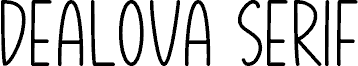 Dealova Serif police