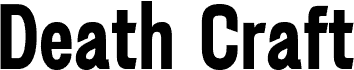 Death Craft Schriftart