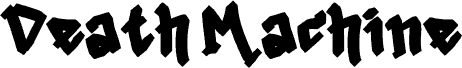 Preview of the Death Machine Demo font