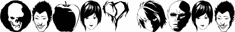 Preview of the Death Note font