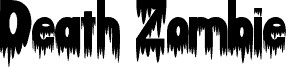 Death Zombie font