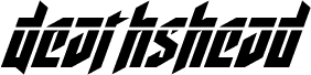 Aperçu de la police Deathshead Laser Italic