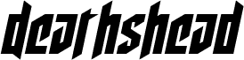 Aperçu de la police Deathshead Semi-Italic